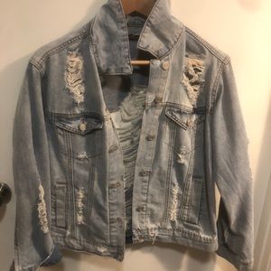 Refuge Denim Destroyed Jean Jacket